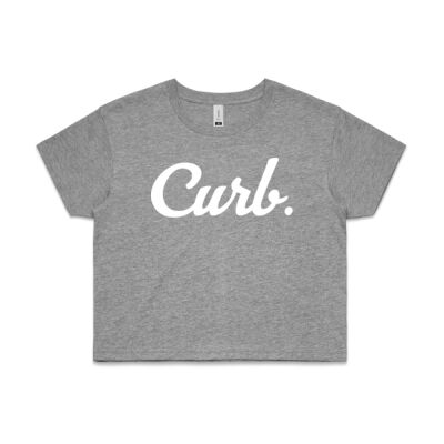 WOMEN'S - Cursive Crop Top Thumbnail
